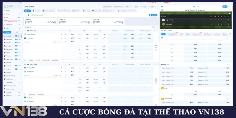 Cá cược bóng đá tại thể thao VN138