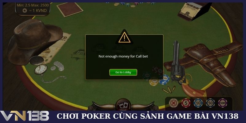 Chơi Poker cùng sảnh game bài VN138